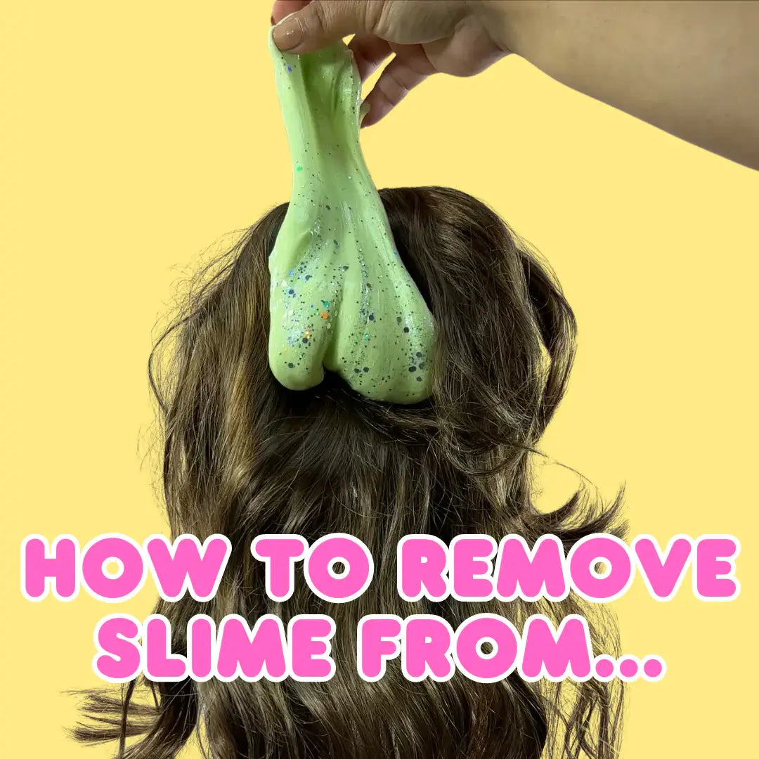 How to remove slime from.. Hair, Furniture or Carpet! Cornwithslime LLC