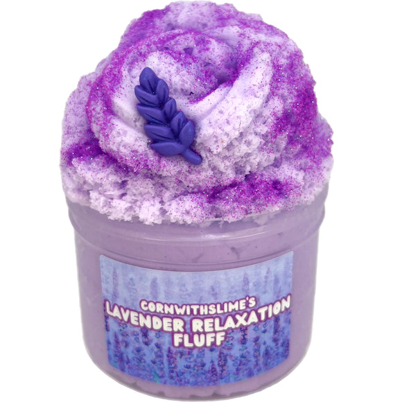 Lavender Relaxation Fluff – Cornwithslime LLC